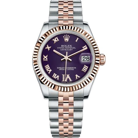 rolex datejust 31 purple dial